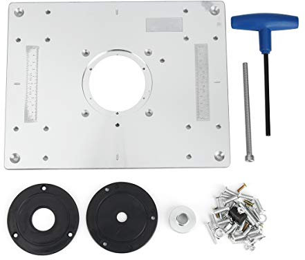 RanDal 297Mm X 235Mm X 9Mm Aluminium Alloy Router Table Insert Plate For Woodworking