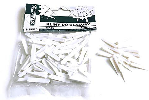 100 pcs Small Size Wedges Spacers Tile Tool Tiling Flooring Set White Stalco 4mm