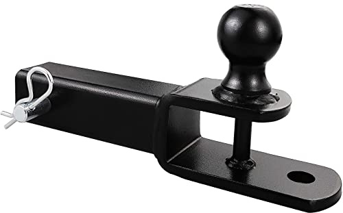 YIYITOOL ATV/UTV Hitch Adapter with 2 inch Trailer Ball Fit for 2 inch Hitch Receiver,3 in 1 Ball with 5/8 inch Pin