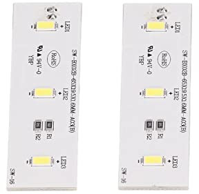 Fdit Barra de Tira de Luces Led para Congelador, 2 uds., Componentes Electrónicos Dc12V, Enfriador de Congelador, Nevera, Barra de Tira de Luces Led para Sw Bx02B Dc 12V