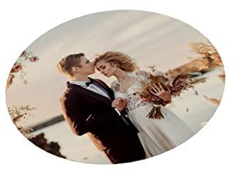 Untersetzer mit deinem Foto Personalisieren | 100 mm rund | Bierdeckel personalisiert | Menge Auswahl | Hochzeit | Feier | Tischdekoration | Verlobung | Jubiläum | Geburtstag (500 Stück)