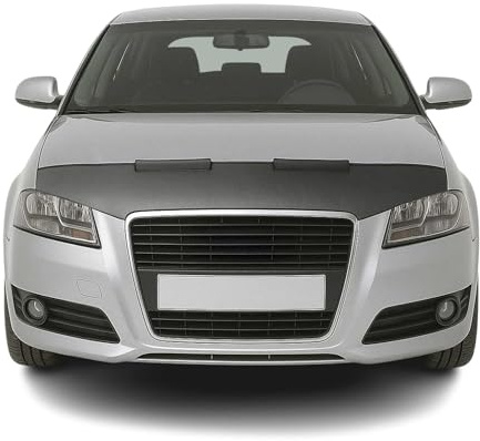 Masque de protection contre les chutes de gravillons compatible avec Kia Sportage 1 demi-protection de capot effet carbone