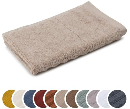 liebling Gästetuch Luxus Bio Baumwolle, Serie Marseille, 770 gr. / m², 30 x 50 cm, Ökotex, 60 Grad, saugstark, schnelltrocknend, Farbe: Taupe