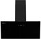 EVVO Campana Extractora 90 cm Decorativa, Potencia 650 m³/h, Filtro de Carbono Activo y de Alumino 5 Capas, 3 Velocidades, 2 luces LED, Eficiencia energética A (CE45 Cristal Black)