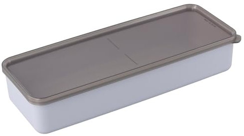 volumoon Speckbehälter, Lebensmittel Aufbewahrungsbox mit Deckel für Obst, Wiederverwendbar Vorratsdosen für Kühlschrank, Stapelbare Frischhaltedosen für Fleisch, Gemüse, Käsestücke (27×5.5×10.2 cm)