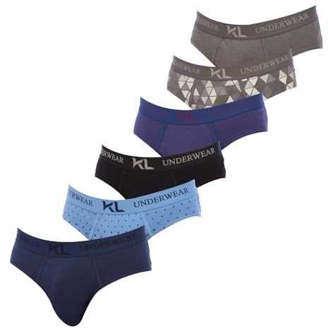 Kisses&Love 6-pack kalsonger i bomull för herr KLSP6. kalsonger för män, kalsonger för män, kalsonger, bomullsunderkläder, kalsonger i bomull, kalsonger pack, Flerfärgad, XXL