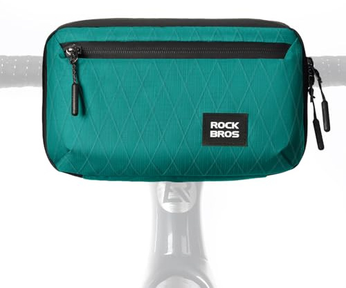 ROCKBROS Lenkertasche Fahrrad, Fahrradtasche Vorne Lenker mit Schultergurt, 2,1L Kapazität, Fahrrad Tasche für Klapprad, Rennrad, MTB, Gravel Bike e Scooter