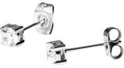 Purelei Pristine Ohrstecker klein – Zeitlose Eleganz mit funkelndem Zirkonia, Edelstahl 18K vergoldet, 4 mm