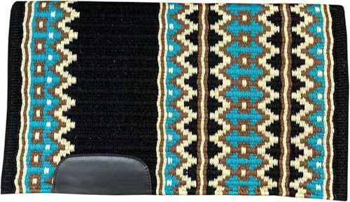 EQUIEMPRESS Sattelunterlage Western Show/Westernsatteldecke aus Neuseelandwolle, Top Wool Pad Sensor Flex (Anpassung möglich) A-492 (34 x 34)