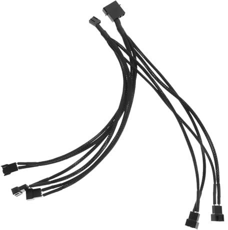 SHINEOFI Computer Fan Hub Splitter Cable PC Cooling Fan Adapter Cord USB Extension Wire Splitter