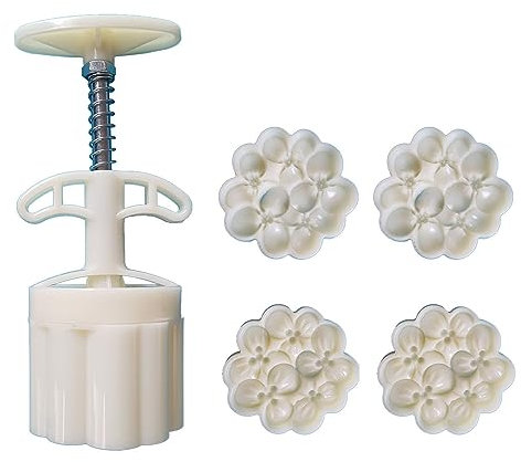 Stampo per torte di luna a mano, con fiori profumati, per biscotti e pasticceria, per cuocere il matrimonio