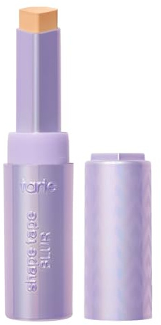 TARTE Shape Tape Blur Concealer Stick, Leichte bis Mittlere Abdeckung, Hellmittler Sandton 27S, Lilafarbene Verpackung
