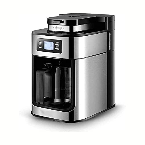 QJRGUY Automatic Machine,Coffee Machine Bean Powder Dual-purpose Household Drip Maker,Digital Filter Coffee Maker Brewer, Brew Strength Settings and Digital Display