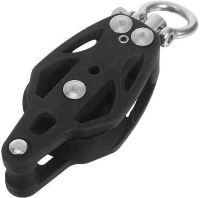 Mikinona Grade Nylon Bearing Pulley Wheel Single Sheave Block for Kayak Yacht and Fitness Equipment High-strength Pulley Block with Smooth Operation for Sailing Gym and Boat Rope Systems