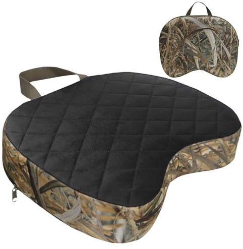 Coussins de siège imperméables, coussins de siège, imperméables, portables, camouflage, camping, avec poignée et mousqueton, éponge amovible avec fermeture éclair pour stade pêche, camping assis