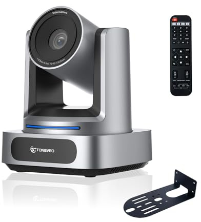 4K PTZ-Kamera mit KI-Autotracking, 3-fachem optischem Zoom, 92° Weitwinkel, USB 3.0 und HDMI. Konferenzraumkamera in 4K, kompatibel mit Zoom, OBS, Teams für Kirche Gottesdienst Bildung und Konferenzen
