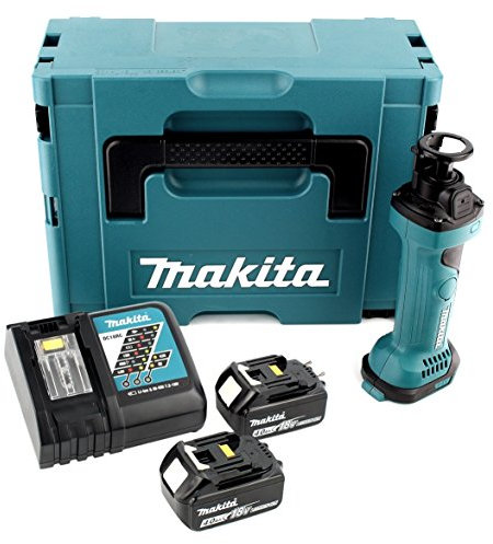 Makita DCO 180 RMJ Affleureuse plaque de plâtre 18V avec boîtier MAKPAC + 2 x Batteires 4,0 Ah + Chargeur