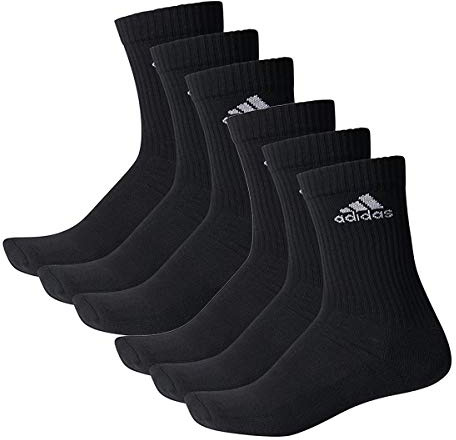 adidas Unisex Socken 3-Streifen Crew, 6er-Pack