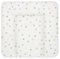 BONKY® Wickelauflage 75x72 cm - weiche Wickelunterlage - Baby Wickeltischauflage - Wasserdischt - Abwaschbar - Made in EU - 100% Oeko TEX - Farbige Punkte