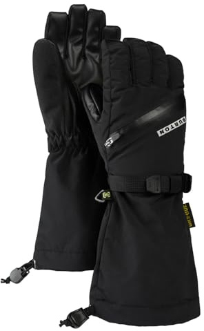 Burton Kids' Vent Snowboard & Ski Waterproof Gloves (True Black, Medium)