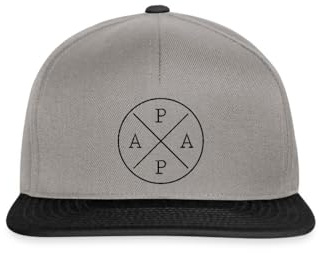 Spreadshirt Papa Snapback Cap | Stylische Mütze Für Papa | Geschenk Zum Vatertag Oder Geburtstag