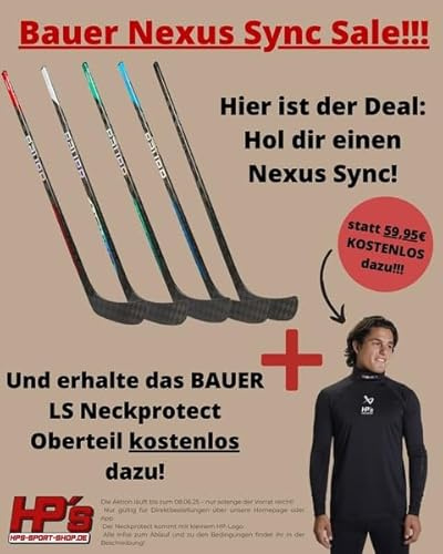 Bauer Comp Schläger Nexus SYNC Grip - 52' - Flex 40 Junior, Spielseite:Links, Biegung:P92