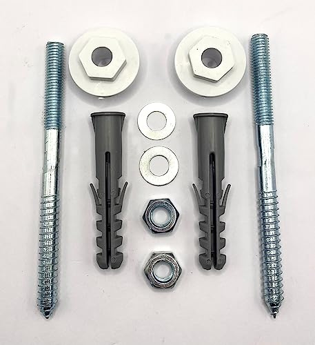 Greened House Wall Mounted Bathroom Sink Basin Fixing Kit 140mm | Screws, Plugs, Nuts, Washers