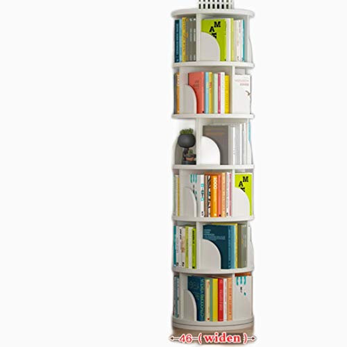 GaRcan 360 ° drehbares Bücherregal, mehrschichtiges Bodenregal, Lagerregal, große Kapazität, Möbel für Zuhause, für Bücher