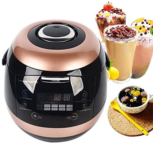 Annuod Fornello Automatico per Tapioca Pearl Pot Professionale, capacità 5 Litri, per tè, tè con Bolle E tè al Latte