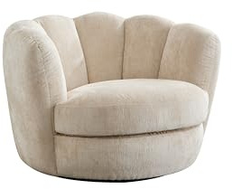 le canapé Loungesessel drehbar Sessel Relaxsessel Drehsessel Fernsehsessel Julia - Beige