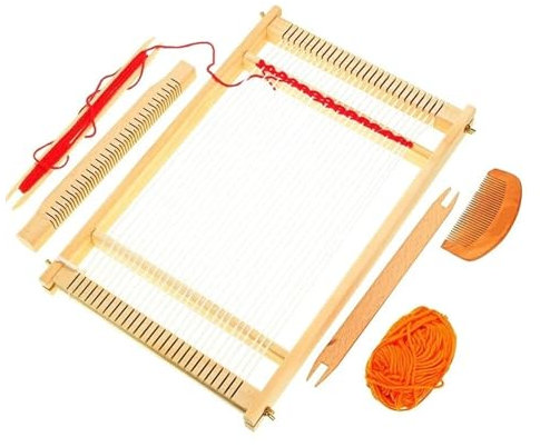 AYWTIUN Webrahmen Holz Gobelin Webstuhl Kit Webstühle Handgestrickte Maschine DIY Woven Set Nähmaschine Home Winken Zubehör Handgemachte Haken