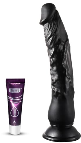 Gode Réaliste 22 cm - Godemichets Naturel avec Ventouse - Gode à succion pour hommes et femmes avec veines et gland prononcés - God Realiste - God Anal pour hommes