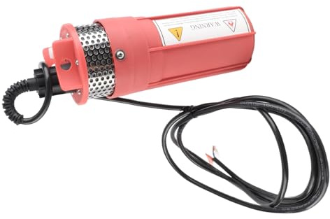 KIMISS 12V Solar Powered Submersible Deep Well – Efficient 3-6L/min for Remote Water Use, 30m Depth, Universal 1/2 Inch Interface