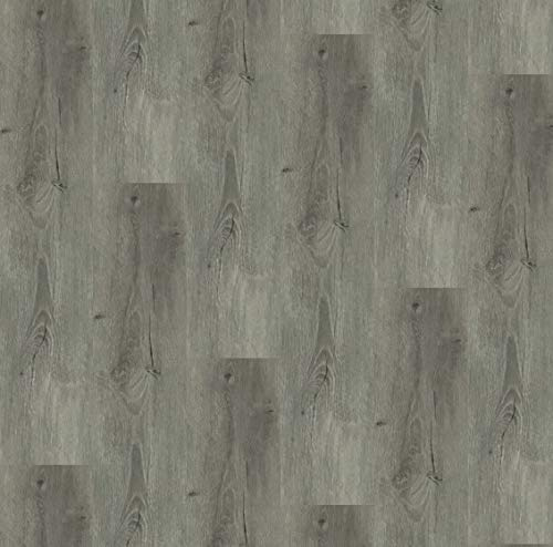 LVT Luxury Click Vinyl Flooring 100% Waterproof Bathroom Flooring 1.74M² Pack (Dark Grey Oak)