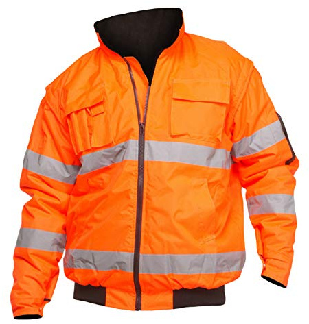 Logista Reflektor-Pilotenjacke, Charlie Barato®, fluoreszierend orange (XL)
