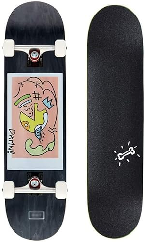 Xinduolei 31 Zoll Skateboard for Anfänger, Pro Complete Longboard, Double Kick Concav 7 Layer Maple Trick Deck, for Jungen Mädchen Extreme Sports und draußen (Color : C)