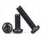 FandWay Tornillos Cabeza de Redonda con Cruz,Tornillos de Cabeza Alomada en Phillips,M4x8/12/16/20/30mm Tornillos de Máquina Rosca Completa Acero al Carbono Negro con 1 llave (25/Talla)