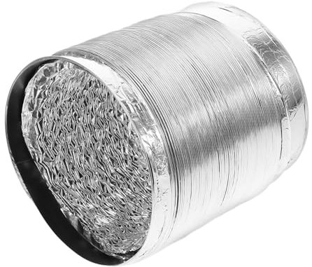 DOITOOL Flexible Chimney Flue 150mm Double-Layer Aluminum Foil Range Hood Vent Hose 2m Kitchen Exhaust Pipe for Stove Ventilation