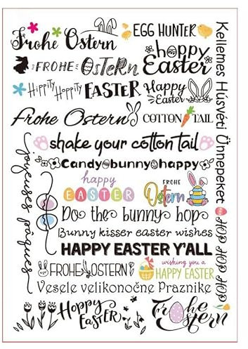 GreatRise 9 PCS Kerzentattoo Wassertransferdruck Ostern Wasserschiebefolie Kerzenfolie Kerzen Aufkleber Rub on Sticker Tattoo Folie Kerzensprüche für Kerze Keramik Glas Deko DIY Geschenk #1
