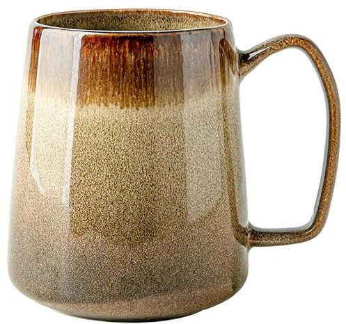 ZPPLD 700ml Taza Grand,Taza cafe de Cerámicacon Esmalte Reactivo, Porcelana Resistente, Apta para Microondas y Lavavajillas con asa para oficina y hogar (6)