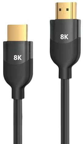 ZYKEJJDDAK 2.1 HDTV Port Videokabel 8K/60Hz 4K120Hz 48 Gbit/s Schneller Tranwerbung Verbessert Spielerlebnis Für Laptop HDTVs