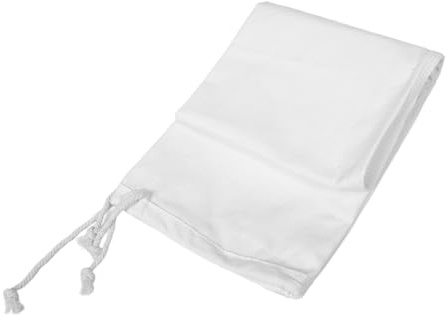Holibanna Canvas Drawstring Flour Sack Bag 40x100cm Cotton Muslin Bag for Grain Feeding Machine with Double Drawstrings Sturdy Storage Sack for Agricultural Use