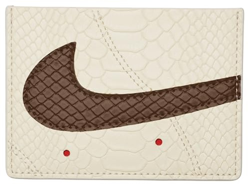Nike Unisexe AF1 Snake Portefeuille de Cartes Pale Ivory/Picante Red/Lt British Tan One Size