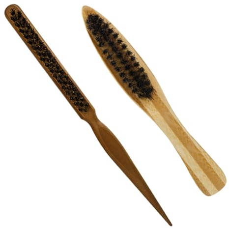 VICASKY Bartpflege für Männer Borstenbürste zur Bartreinigung Pflegebürste für Bart und Gesicht Leicht und Handlich für Zuhause oder Friseursalons