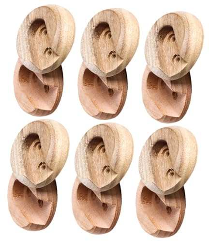 SOIMISS 6paare Holz-schrankstangen-endhalter Garderobenstangen-sockel Kleiderstangen-halterungen Für Schrankböden