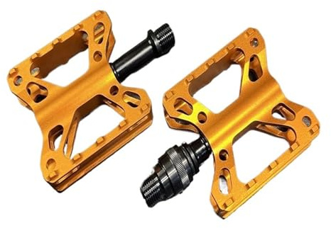 EYJOUTXGG Cykelpedaler, snabbkopplingspedaler för pedaler, ultralätt ihålig pedal, Tline ACP axel (svart orange)