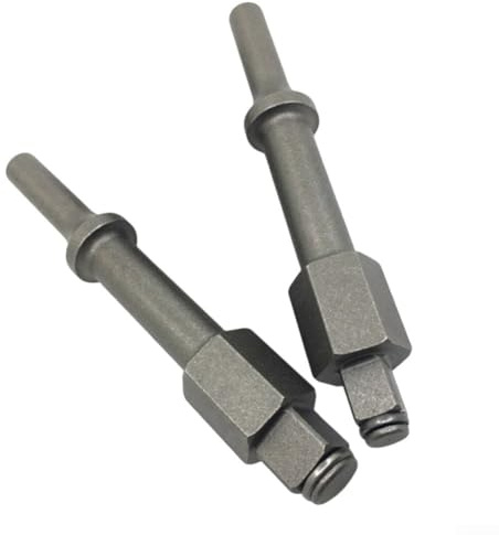 Lecreatekit Kit de 2 piezas de rompedor de pernos neumático, herramienta de ruptura para cincel de aire, sujetadores agarrados, extracción cuadrada de 1/2 y 3/8 pulgadas