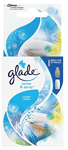 Glade Sense And Spray Automatic Air Freshener Refill Clean Linen, 18ml