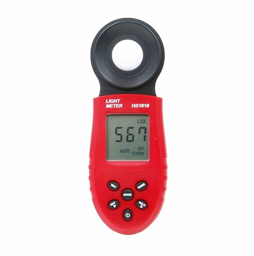 GS Portable HS1010 Light Meter Lux/FC Measure Tester 200,000 Lux Digital LCD Backlight Luxmeter Photometer Tester