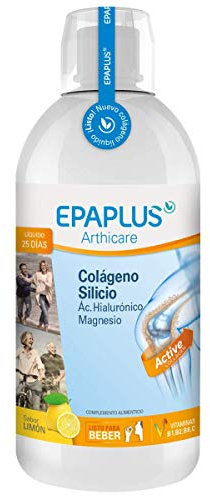 EPAPLUS Arthicare, Colágeno Hidrolizado + Silicio + Ácido Hialurónico, Líquido Sabor Limón, Tratamiento 25 Días, 1L